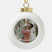 Minimaal één foto keramische bal ornament (Voorkant)