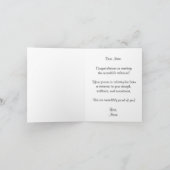 Minimaal één jaar nuchter Jubileum Kaart (Binnen)