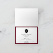 Minimaal-eenvoudig - Bedrijfs Dank u Kaart-Gevouwe Bedankkaart (Binnen)