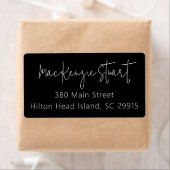 Minimaal Eenvoudig Elegant Script Adres Verzendlab Etiket (Insitu)