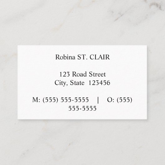 Minimaal, eenvoudig en minimalistisch Visitekaartj Visitekaartje