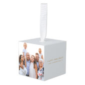 Minimaal eenvoudig | Kerstfamilie Fotofeestdag Decoratie (Voorkant hoekig)