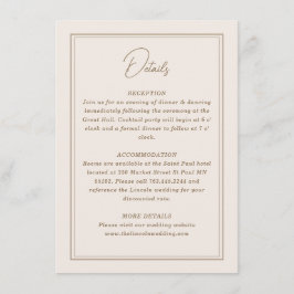 Minimaal eenvoudig  Lijst Informatiekaartje