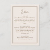 Minimaal eenvoudig  Lijst Informatiekaartje (Voorkant)