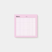 Minimaal eenvoudig memo-raster post-it® notes (Voorkant)
