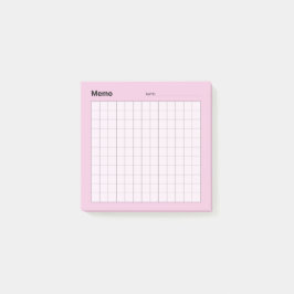 Minimaal eenvoudig memo-raster post-it® notes