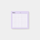 Minimaal eenvoudig memo-raster post-it® notes (Voorkant)