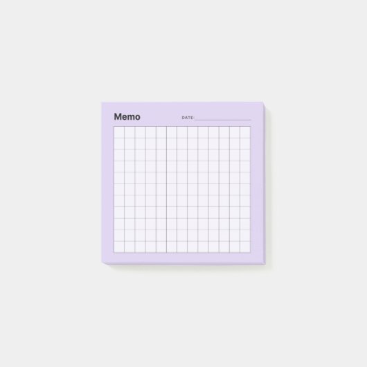 Minimaal eenvoudig memo-raster post-it® notes (Voorkant)