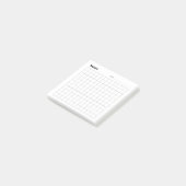 Minimaal eenvoudig memo-raster post-it® notes (Schuin)