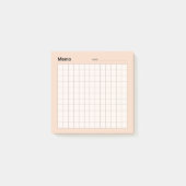Minimaal eenvoudig memo-raster post-it® notes (Voorkant)