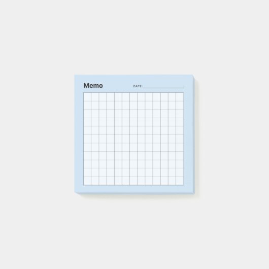 Minimaal eenvoudig memo-raster post-it® notes (Voorkant)