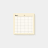 Minimaal eenvoudig memo-raster post-it® notes (Voorkant)