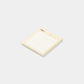 Minimaal eenvoudig memo-raster post-it® notes (Schuin)
