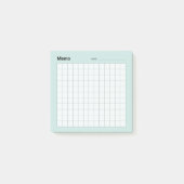 Minimaal eenvoudig memo-raster post-it® notes (Voorkant)