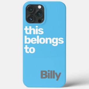 Minimaal eenvoudig modern blauw Case-Mate iPhone case