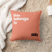 Minimaal eenvoudig modern blauw kussen (Deken)