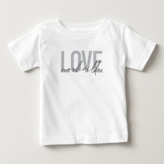 Minimaal, eenvoudig, modern design Love Nashville (Voorkant)