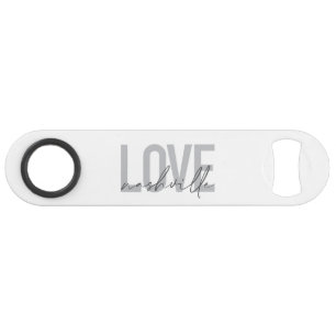 Minimaal, eenvoudig, modern design Love Nashville Speed Flessenopener