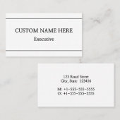 Minimaal & eenvoudig professioneel Visitekaartje (Voorkant / Achterkant)