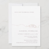 Minimaal Eenvoudig Wedding Ring Blush Repetitie Di Kaart (Voorkant)