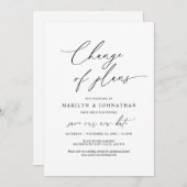 Minimaal Eenvoudig, Wijziging van plannen, trouwen Kaart (Voorkant / Achterkant)