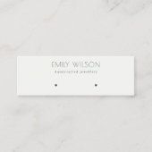 Minimaal eenvoudig zwart-wit beeldscherm mini visitekaartje (Voorkant)