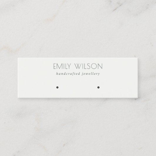 Minimaal eenvoudig zwart-wit beeldscherm mini visitekaartje (Voorkant)