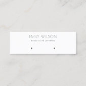 Minimaal eenvoudig zwart-wit beeldscherm mini visitekaartje (Voorkant)