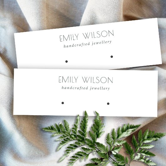 Minimaal eenvoudig zwart-wit beeldscherm mini visitekaartje