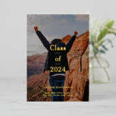 Minimaal Elegant Afstudeerder aankondiging (Staand Voorkant)