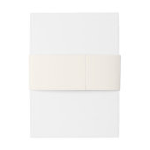 Minimaal, elegant, beige, uitnodigingen wikkel (Achterkant Voorbeeld)