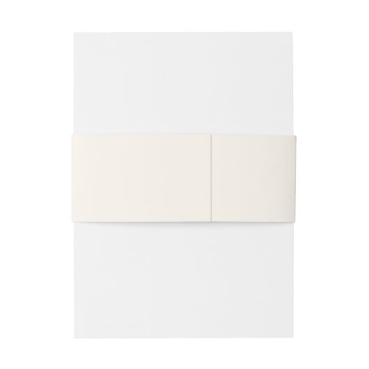 Minimaal, elegant, beige, uitnodigingen wikkel (Achterkant Voorbeeld)