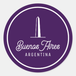 Minimaal, Elegant Buenos Aires, Argentinië Sticker