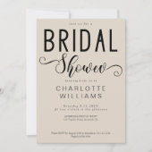 Minimaal Elegant Calligrafie Script Vrijgezellenfe Kaart (Voorkant)