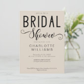 Minimaal Elegant Calligrafie Script Vrijgezellenfe Kaart (Staand voorkant)