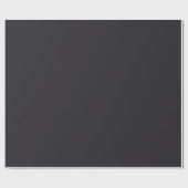Minimaal Elegant Chic Solid Charcoal Gray Plain Cadeaupapier (Vlak)
