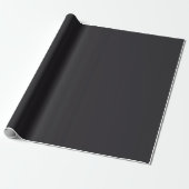 Minimaal Elegant Chic Solid Charcoal Gray Plain Cadeaupapier (Uitgerold)