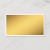 Minimaal Elegant Gold White Edge Writer Editor Visitekaartje (Achterkant)