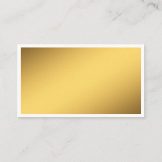 Minimaal Elegant Gold White Edge Writer Editor Visitekaartje (Achterkant)
