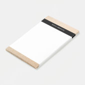 Minimaal elegant gouden geraffineerd grensontwerp post-it® notes (Schuin)