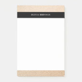 Minimaal elegant gouden geraffineerd grensontwerp post-it® notes (Voorkant)
