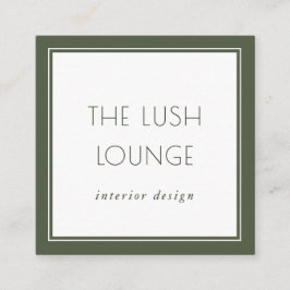 Minimaal Elegant Green Lijst Border Visitekaartje