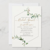 Minimaal Elegant groen Bloemen Vrijgezellenfeest Kaart (Voorkant)