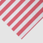 Minimaal Elegant Koraal Roze Witte Strepen Tissuepapier (Detail)