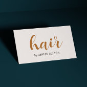 Minimaal Elegant Licht Pastel Haarstylist Salon Visitekaartje