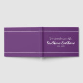 Minimaal, elegant Memorial Guest Book Gastenboek (Volledig)