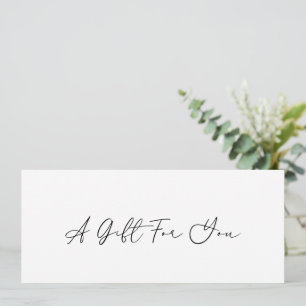 Minimaal Elegant Modern Business Gift Certificaat