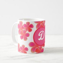 minimaal elegant monogram beste vriend Botanical Koffiemok