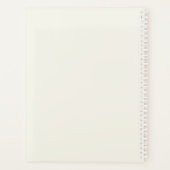 Minimaal Elegant Monogram Planner (Achterkant)