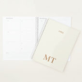 Minimaal Elegant Monogram Planner (Display)